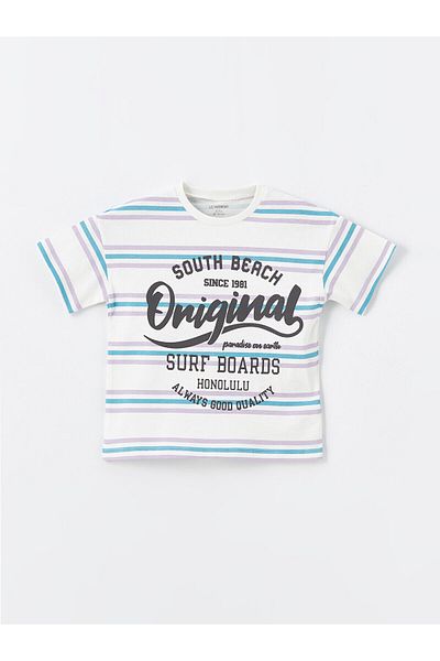 LC Waikiki LCW 3-Pack Baby Boy T-Shirt - Crew Neck, Short Sleeve, Printed