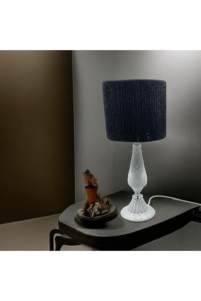 sgeteknoloji Wicker Braided Modern Lampshade - Metal Embroidered