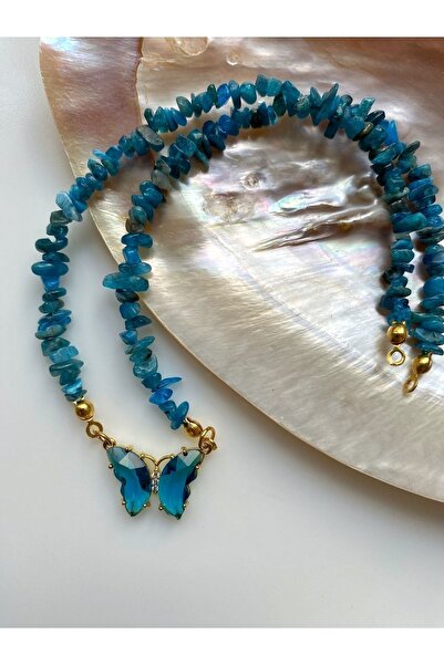 VALİOSO JOYA Apatit Doğal Taş Kolye