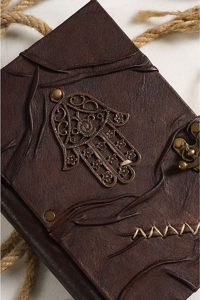 GUETTA Handmade Genuine Leather Daily Scrapbook Shamua Paper Hand