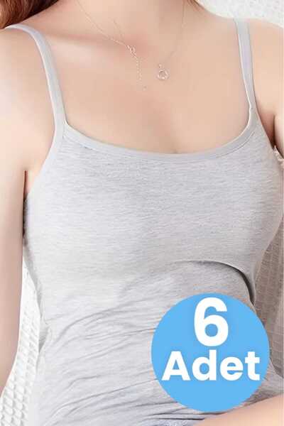 Tezzgelsin 6 قطع من القطن الممشط للنساء - حزام حبل