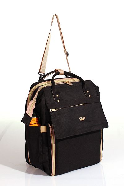 ÇÇS -51769 Mother Care Bag - Kangaroo and Crib Function, Very Black
