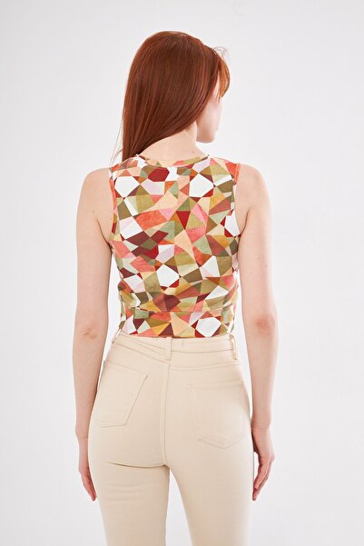 DAB Riva Round Neck Crop Top