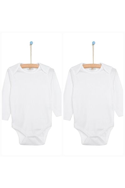 ebebek Hello Baby %100 pamuk 2'li uzun kol bebek body - zıbın