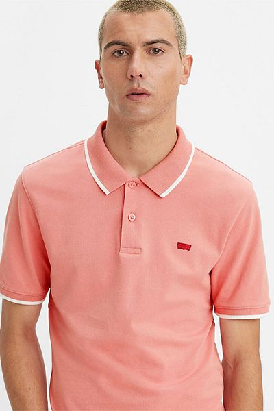 Levi's Polo Neck Pink T-shirt - A4842-0009