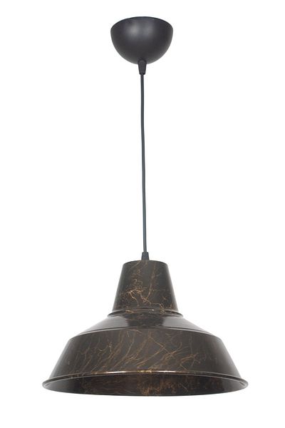 Fer Avize No33 Modern Design Ceramic Pattern Colored Metal Pendant Lamp Cafe - Kitchen Single Chandelier