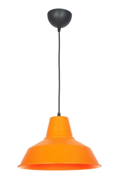 Fer Avize No33 Modern Design Orange Color Metal Pendant Lamp Cafe - Kitchen Single Chandelier