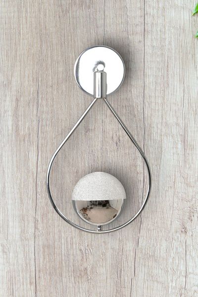 Fer Avize Deco Sconce Modern Design Chrome Color Led Cafe - Kitchen - Bedroom - Hall Wall Sconce