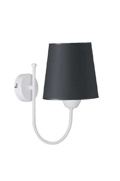 Fer Avize Modern Black Fabric Lampshade Sconce