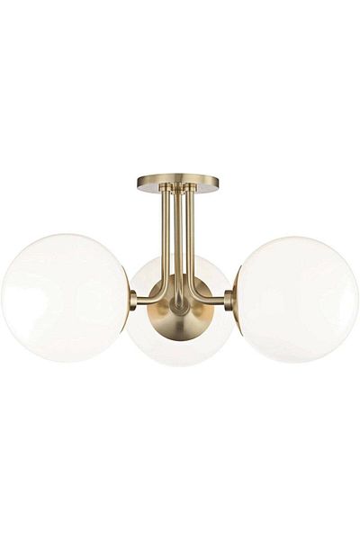 Fer Avize Global Special Design Modern Sports Globe Glass Antique Living Room - Kitchen - Bedroom 3-Piece Chandelier