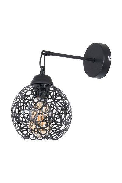 Fer Avize Elena Sconce Modern Design Dim Black Color Living Room - Hall - Wall Sconce