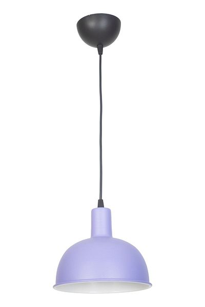 Fer Avize Prague Modern Design Lilac Color Metal Cafe - Kitchen Single Chandelier