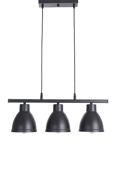 Fer Avize Denis Modern Design Living Room - Kitchen - Cafe Black Case Black Color 3-Piece Chandelier