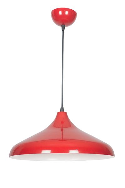 Fer Avize Nil Modern Metal Finished Red Single Pendant Lamp Cafe - Kitchen Chandelier