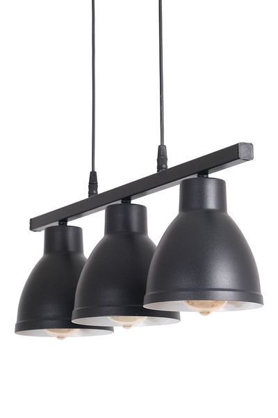 Fer Avize Denis Modern Design Living Room - Kitchen - Cafe Black Case Black Color 3-Piece Chandelier