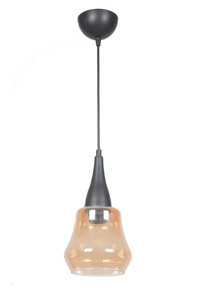 Fer Avize Defor Special Design Living Room - Bedroom - Kitchen - Honey Glass Single Chandelier
