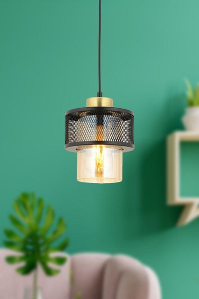 Fer Avize Fantastic Modern Pendant Lamp Black Single Chandelier