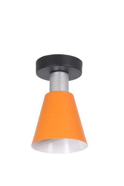 Fer Avize Pancu Modern Design Cafe Kitchen Hall Living Room Low Ceiling Orange Color Metal Single Chandelier