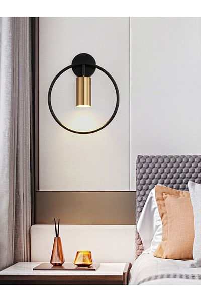 Fer Avize Spoti Modern Design Black Antique Color (WHITE LIGHT) Spot Cafe - Kitchen Led Sconce
