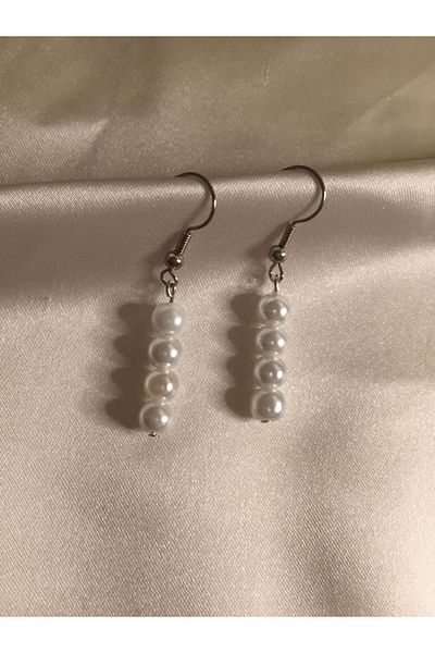 Stoneday Silver Detailed Pearl Special Design Earrings with Pearls