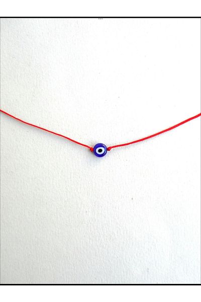 Stoneday Blue Color Red String Bracelet with Evil Eye Beads