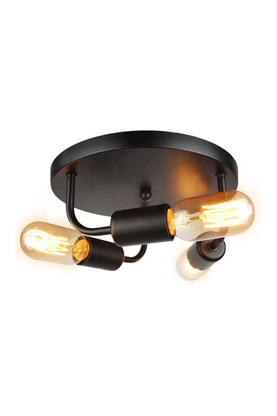 Fer Avize Bonni Modern Design - Black Plafonier 3-Piece Chandelier (Without Bulb) Living Room-Kitchen-Bedroom