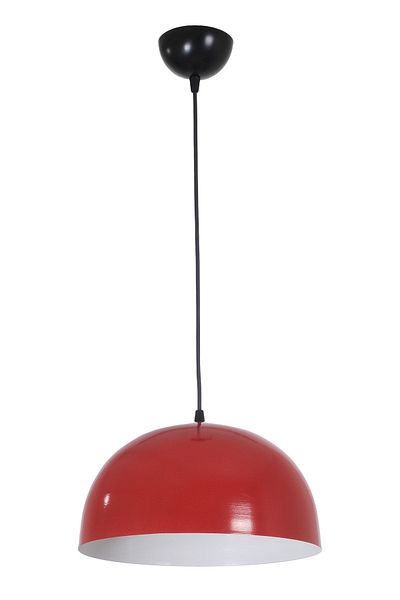 Fer Avize Madrid Modern Design Cafe - Kitchen - Living Room Metal Red Color Single Chandelier
