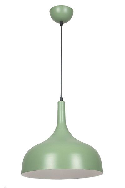 Fer Avize Cosmos Special Design Cafe - Kitchen Model Metal Green Inside White Pendant Lamp Single Chandelier