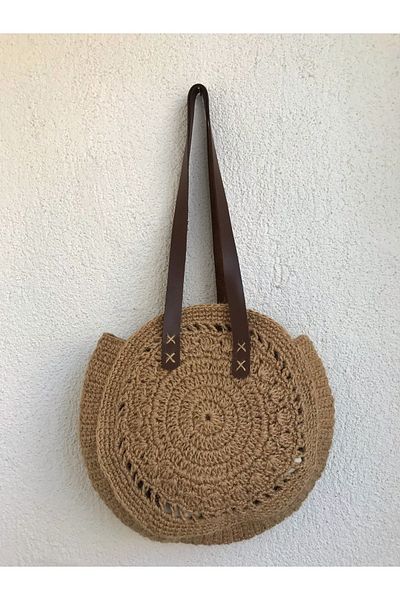 Parla Life Handmade Women's Straw Bag 32x34 Cm