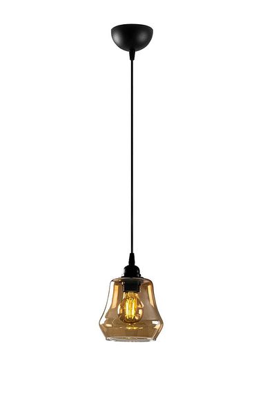 Fer Avize Denzel Special Design Sports Modern Smoked Glass Pendant Lamp Single Hall - Kitchen Chandelier