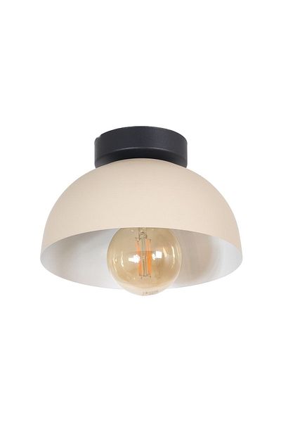 Fer Avize Kante Modern Design Cafe Kitchen Hall Living Room Low Ceiling Cream Color Metal Single Chandelier