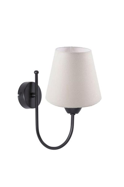 Fer Avize Modern Cream Fabric Lampshade Sconce