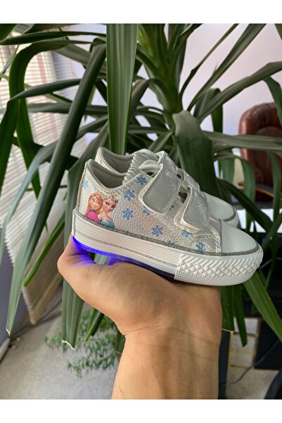 STARYOU STORE Frozen Velcro Worked Children's Sneakers - Orthopedic Transparent Sole