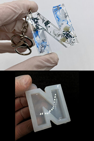 Aj Resincraft Epoksi Silikon Harf Kalıbı, Noktalı Harf, Türkçe Karakter Silik...