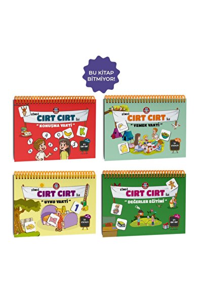 Çocuk Akademi Şimdi Cırt Cırt İle Uyku - Konuşma - Değerler - Yemek Vakti Seti
