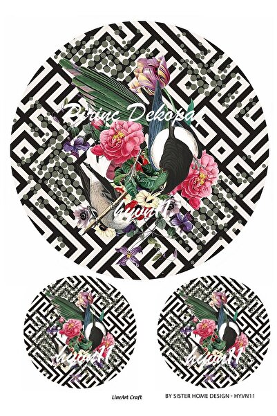 LİNEART Brass Decopage Paper La Hyvn11