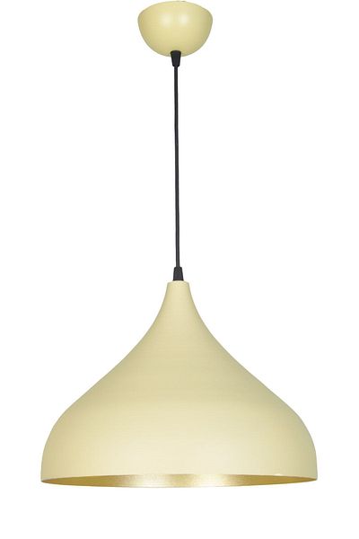Fer Avize Reyes Modern Retro Cream Colored Metal Pendant Lamp Cafe - Kitchen Single Chandelier