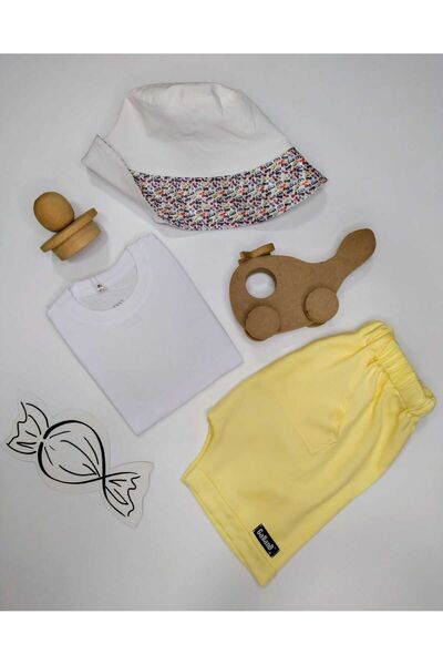 GallanD Children's Shorts Summer Cotton Thin Woven Comfortable Elastic Kangaroo Pocket Girls' Boys' Shorts