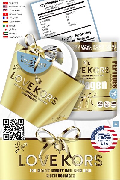 Love Kors for healty beauty nail skin hair mult Love Kors Collagen Hydrolyzed...