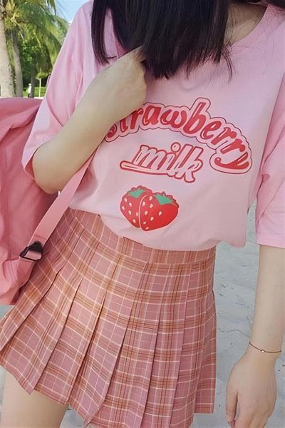 Carpe Μπλουζάκι Strawberry Oversize