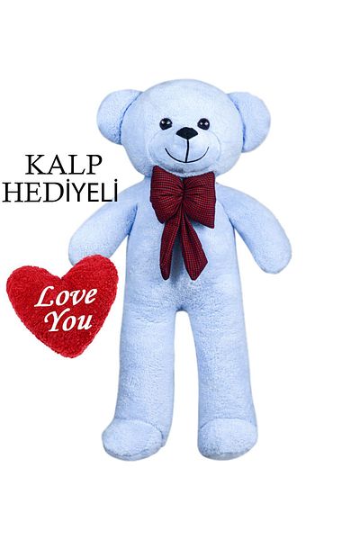 Princess Bear Giant Bear of Love: 100 cm Plush with Bow Tie and Heart Gift