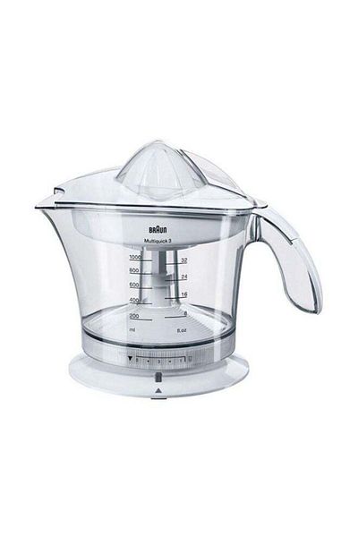 Braun Citrus juicer, 20W motor, 1L Container, 2 way rotation, auto start-stop, lid - MPZ 9