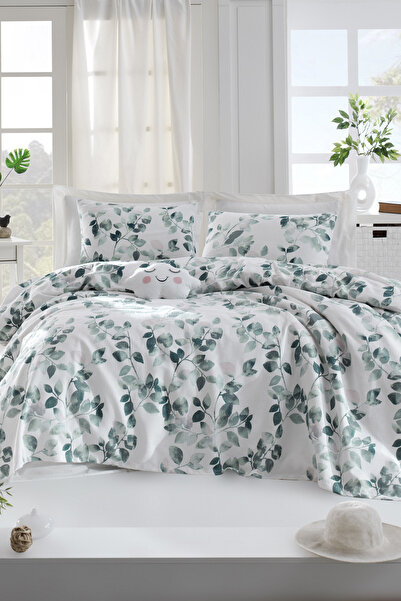 Enlora Home Baskılı Pike Takımı Çift Kişilik Sabine Yeşil