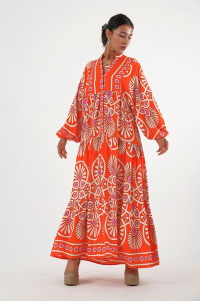 ABBRA Katleya Model Summer Dress - Women, 100% Viscose