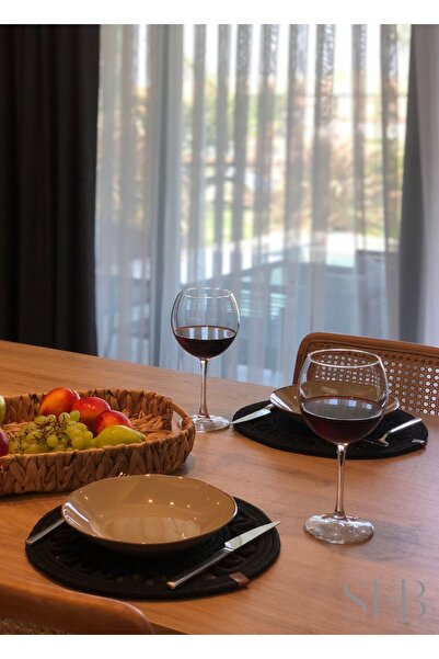 HomeTurko Set od 2 jutnih podmetača 33x33, američki stil, pleteni od jute, po...