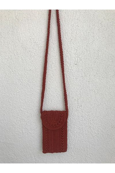 Parla Life Geanta Portofel Telefon Macrame 12x20 Cm - Tricotata manual