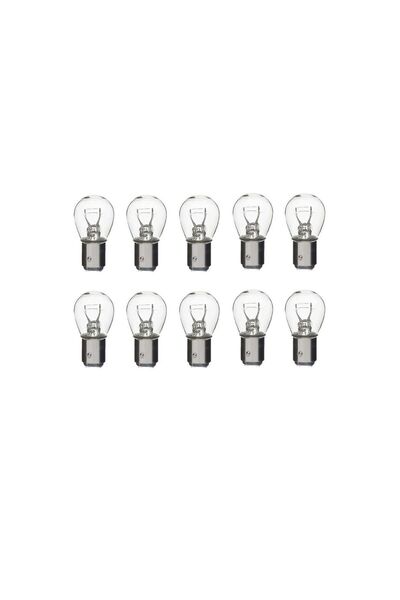 Genel Markalar 10 Adet 12V P21/5W Çift Duy Düz Tırnak Standart Ampul BA15d