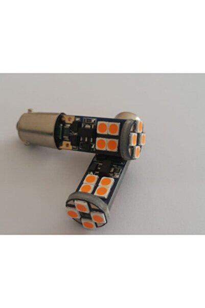 FEMEX Fmx H21w Bay9s 12 Ledli 650 Lumen Turuncu Led Ampül (2 Adet)