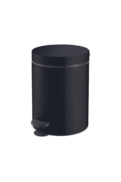 Sanco Trash Can, Pedal Operated, Soft, 3Lt - Matte Black