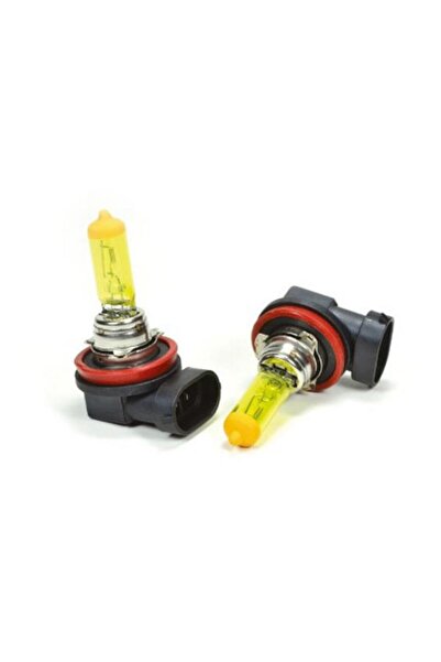 Genel Markalar 12v 100w H11 Süper Sarı Işık Civciv Sarısı Limon Sarısı Ampul ...